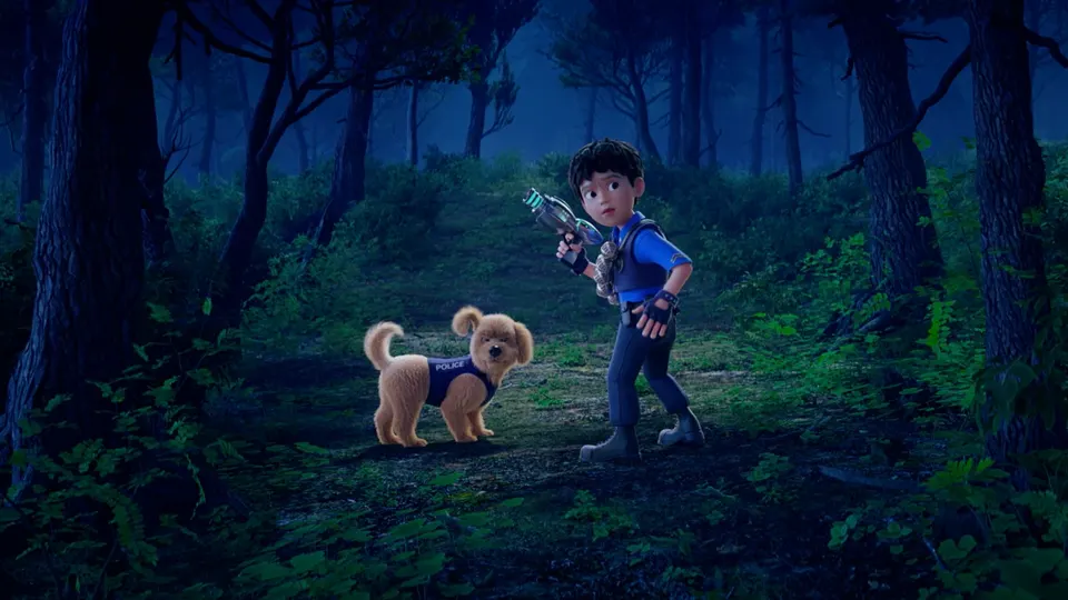 Still from Amazing Amir Against the Sirenhead